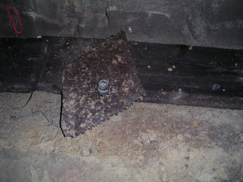 bfs_partofsaw.jpg - Part of a saw that was used to cut the stone, by the gate.