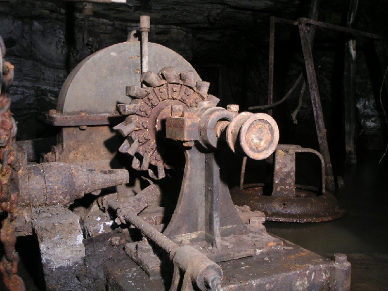bs_generator_pelton.jpg - The second pelton wheel and water jet nozzle on the generator.