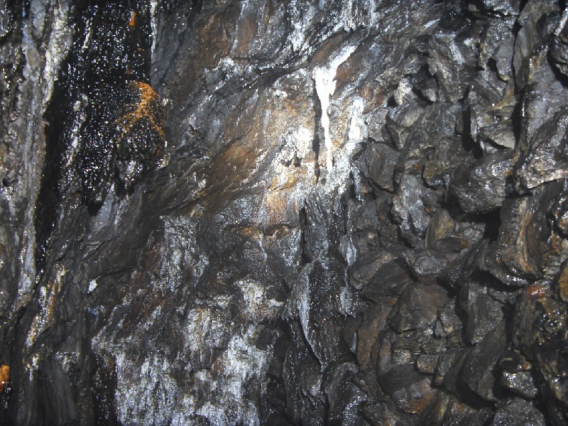 19_bs_waterlevel_formations1.jpg - Above the shaft and all around there were many calcite formations.