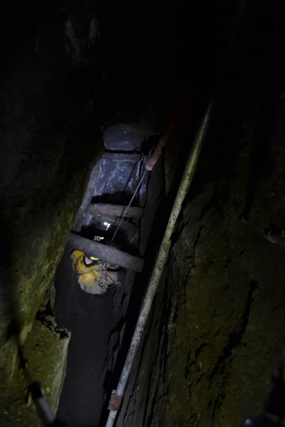 DSC_0321.JPG - Pete coming down. Photo by Karli.