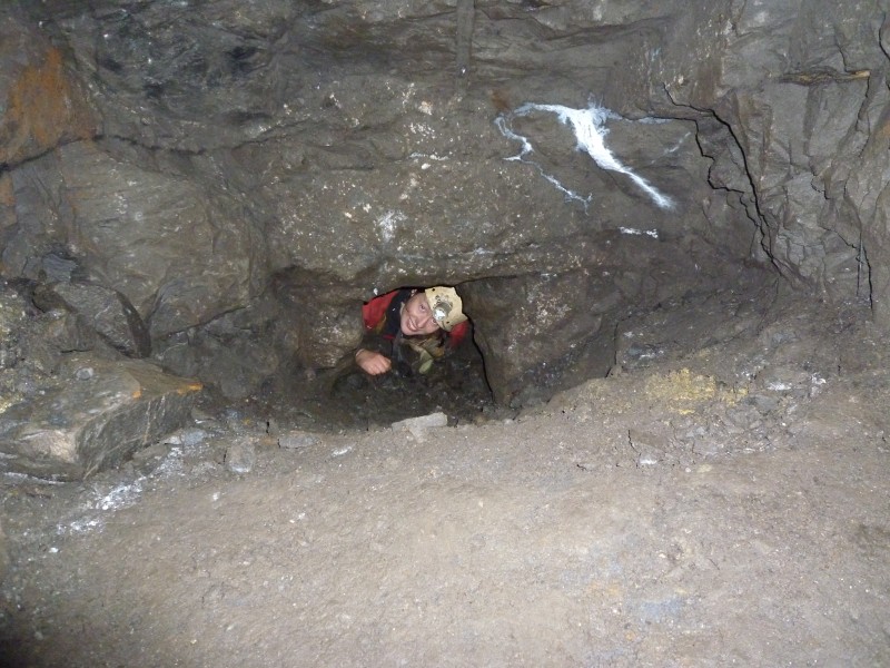 P1030724.JPG - Sal coming out of the squeeze. Photo by Karli.