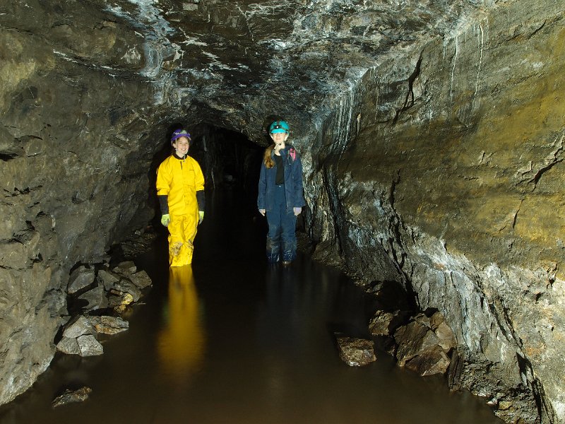 P5295056.JPG - Hannah and Sophie, Brownley Hill Vein.