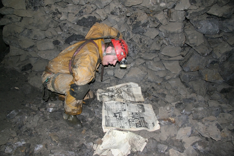 20110226_0861.jpg - Reading old papers from 1978. Photo by Pete.