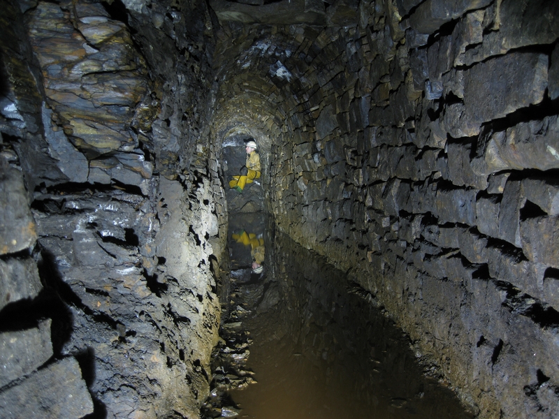 IMG_5463.JPG - The general state of the passage along the drive in from the level mouth, Brownley Hill High Level.