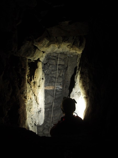 P8206635.JPG - Looking out of the level into the sump.