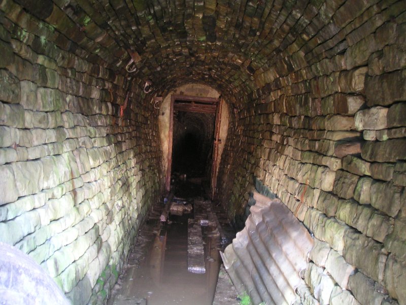 PICT6227.jpg - Just inside the adit looking at the first ventilation door.