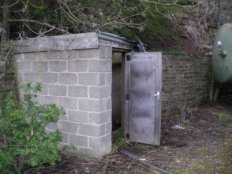 PICT6235.jpg - Explosives magazine between the Incline level adit and air receiver.