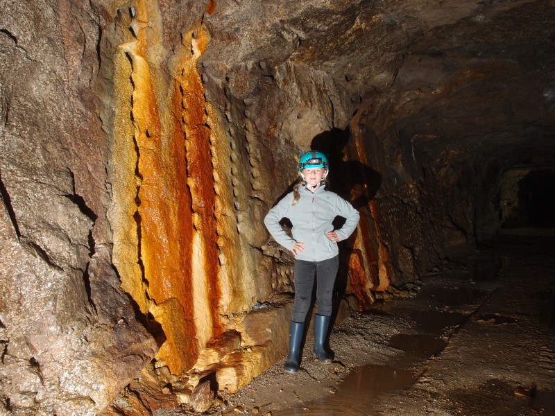 P8121423.JPG - Iron staining on test holes.