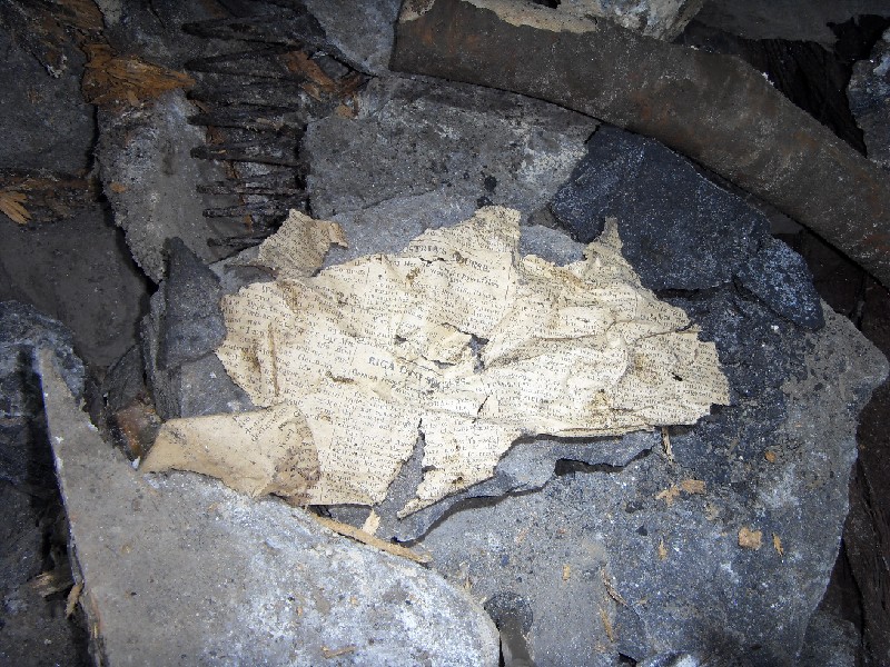 cc30_westendflats_newspaper1.jpg - This newspaper must be from the 1st World War era. No date could be seen on it. ' RIGA FRONT SUCCESS, German Troops Depressed After Efforts to Retrieve Losses, The extensive operations on the Rigan front, which have lasted for a month are still not concluded, but for the Germans the isolated engagements of the .... are only a series of sanguinary checks. The Nord Sud Agency says that the sole result during the entire month of the desperate and methodical efforts to react against the unexpected Russian success, is the complete defeat of the best first .... divisions brought into action by the Germans, without any ..... '