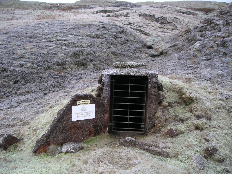 cch_highadit_1.jpg - The second Caplecleugh High adit, which leads down to the spillway via steps. This was taken in the winter of 2005.