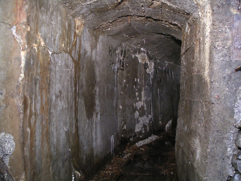 cch_concretearching1.jpg - The beginning of the concrete arching section, this is looking in towards the level. Behind me is the collapse which could well be the one that is 500m or so in from the portal.