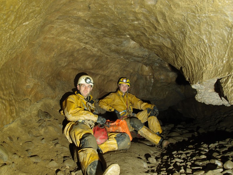P8241428.JPG - Somewhere in the South East passage connection to the main Gaping Gill Chamber.