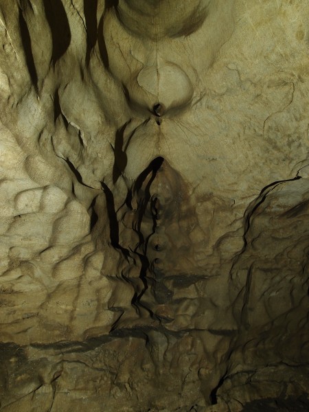P8241432.JPG - Formations in the roof. Somewhere in the South East passage connection to the main Gaping Gill Chamber.