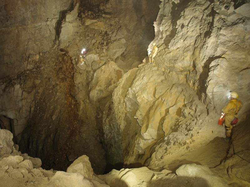 P8241476.JPG - Coming in from the Old East passage and looking into Mud Hall.
