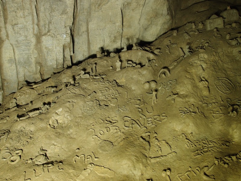 P8241479.JPG - Clay sculptures at the bottom of Mud Hall.