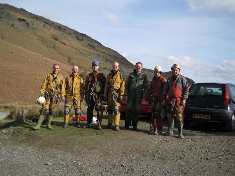 71_tripendgroup_pic.jpg - Back at base camp, despite the looks all did enjoy the trip.