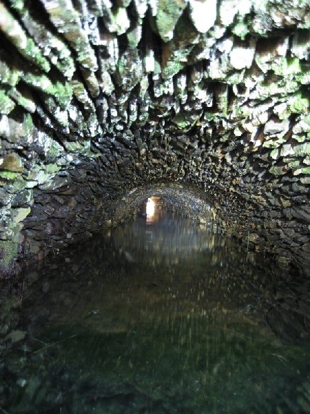 19_wheelpittailrace2.jpg - Looking into tail race, it can be seen that it still connects to the wheel pit.