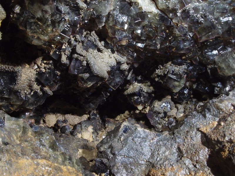 P1122382.JPG - Fluorite cubes in the cavity.