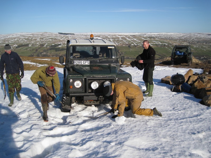 IMG_2730.jpg - Karli stuck in snow.