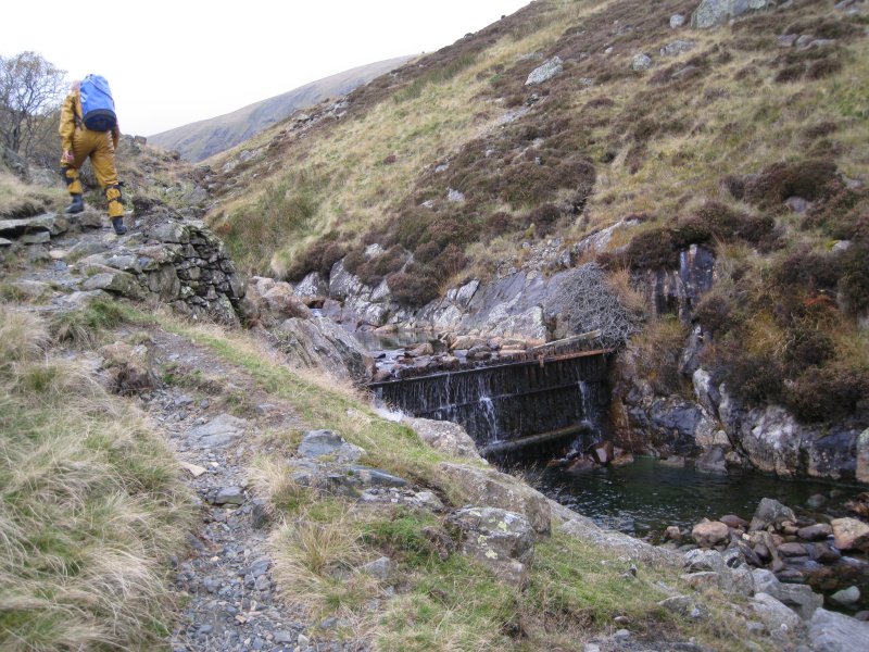 topdams2.jpg - Not sure if this is just a weir or a silted up dam along the upper part of Swart Beck.
