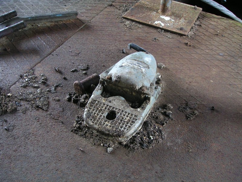 PICT6181.jpg - Operators foot switch. Old Drawing Shaft Winder House.