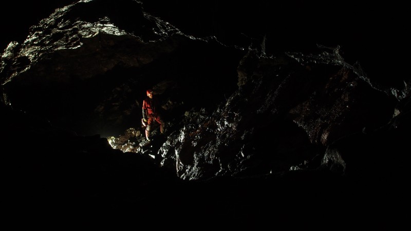 P2053288.JPG - Looking out into the stope from the window on the ledge.