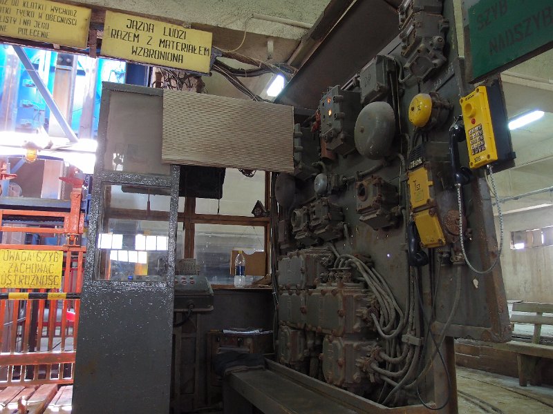 P5200619.JPG - Winder control booth with electrical junction boxes and wiring.