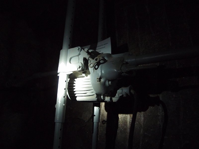 P5200633.JPG - Old electric rock drill on display. Made by Siemens.