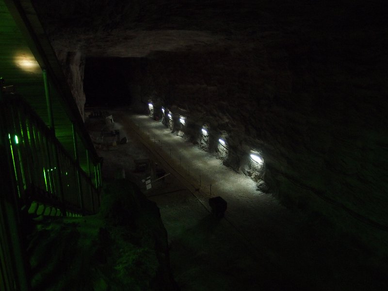 P5200640.JPG - Looking down into the first excavated gallery we came to.