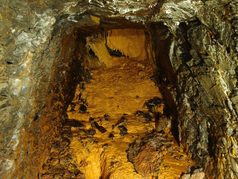 P5181023.JPG - Rise at the forehead, iron stained calcification.