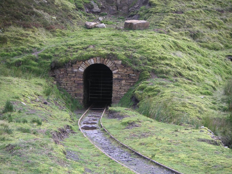 mc_adit1.jpg - The now proud entrance adit of Middlecleugh Mine.