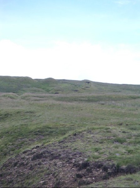 flue1.jpg - The adit like remains of the flue can be seem progressing up the moor.