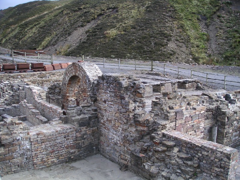 llc_smeltmill4.jpg - Corner of the smelt mill, ajoining the compressor house and refinery building.