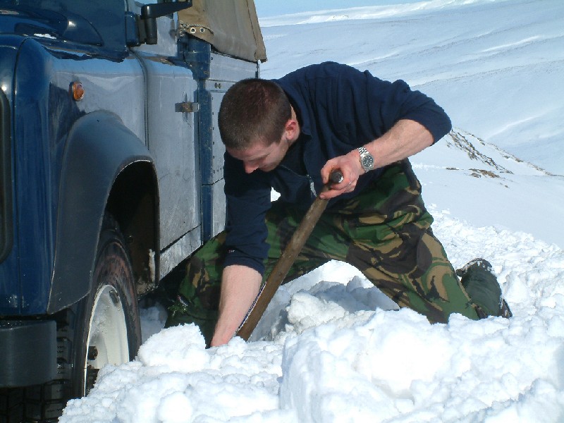snowtrip_20.jpg - and more digging, Karli looking very enthusiastic
