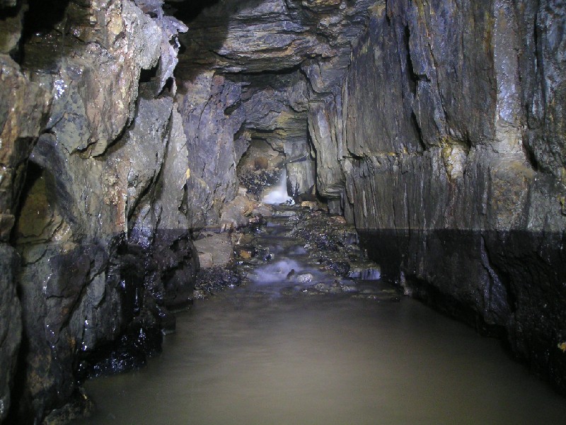 PICT6152.jpg - The start of the debris pile that Aubrey, John and Karli had dug out. The high water mark can be seen from before the drainage pipe was installed.