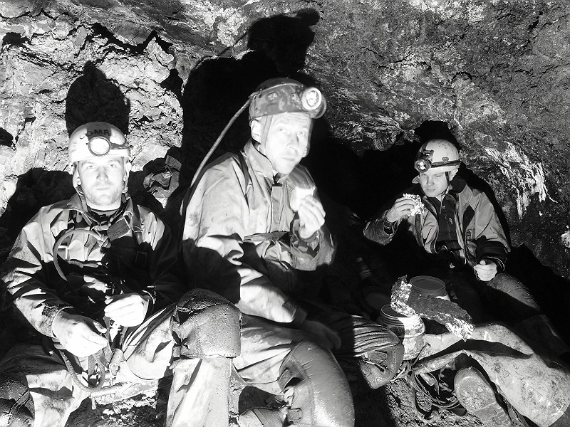 P2211982.JPG - A rather whited out lunch photograph, making it B&W looked better than colour.