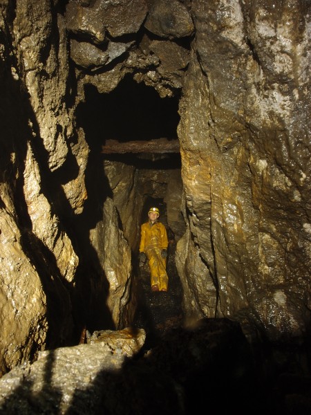 P8311069.JPG - Looking up at Pete, south west part of the main stope.