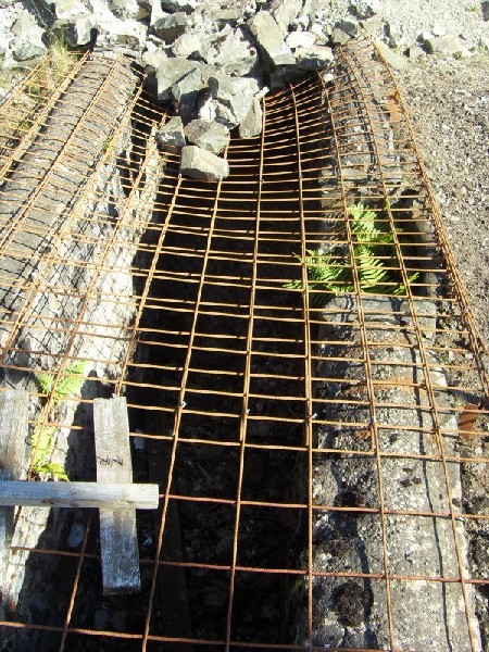 wlh_smeltmill5.jpg - Wheel pit between the west and east furnace houses for running the bellows for the four hearths.