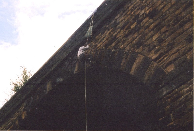 13arches3.jpg - Just starting an abseil.