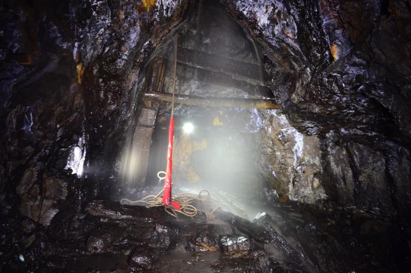 DSC_0166.JPG - Downfall of water after Pete 'reset' the dam. Photo by Karli.