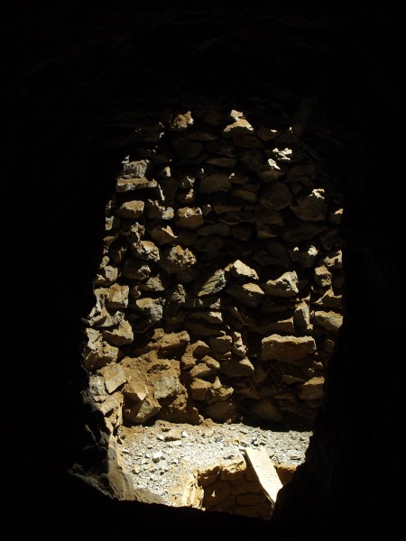 P7060838.JPG - Looking out through a cavity into the large ore chute.