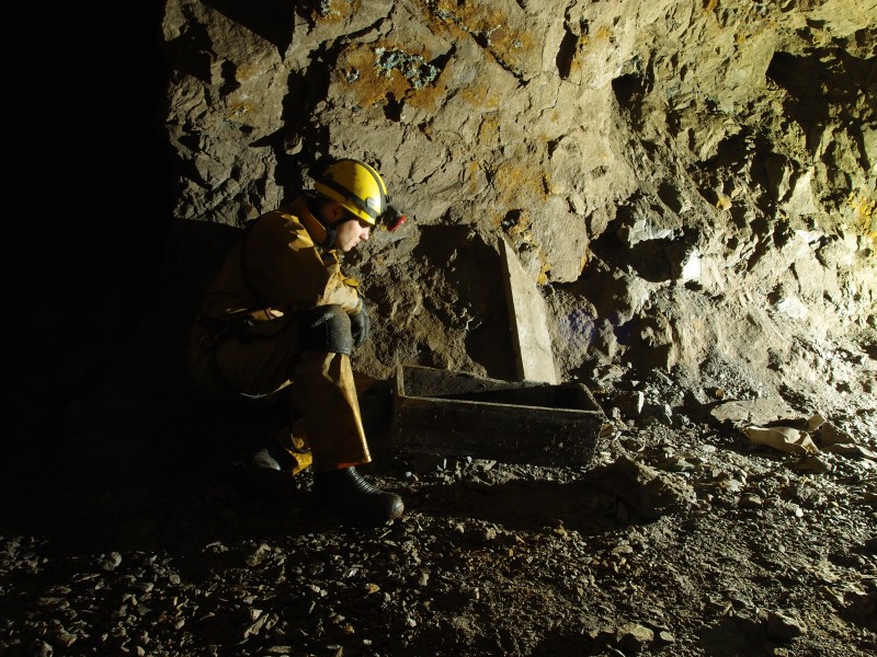 P7060841.JPG - Explosives box in a large cavity.