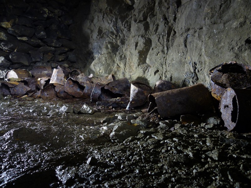 P1030648.JPG - Explosive tins. Photo by Sal.