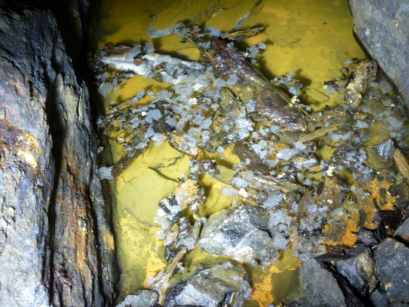 P1030653.JPG - Water filled stope. Photo by Sal.