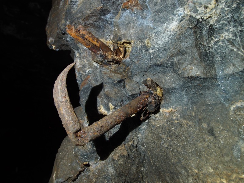 P2118029.JPG - Iron pegs in the rock.