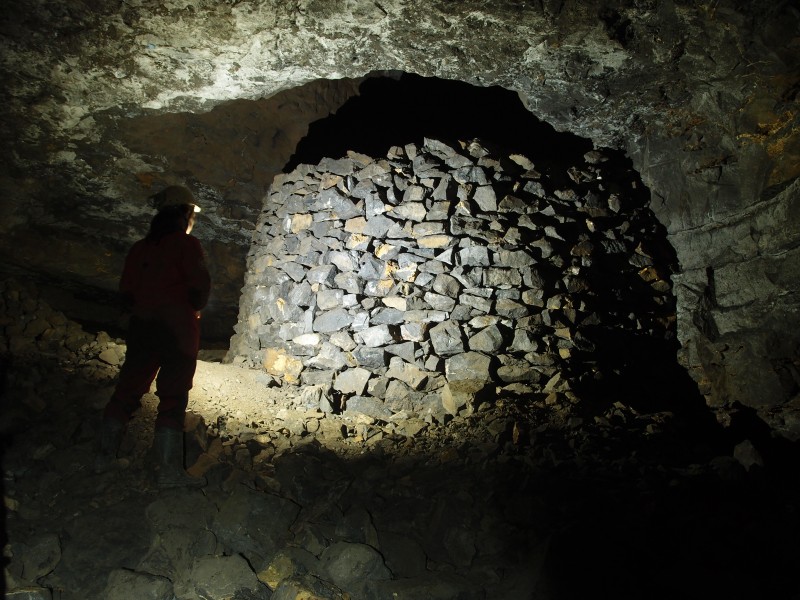 P2118126.JPG - Working platform made from stacked deads.