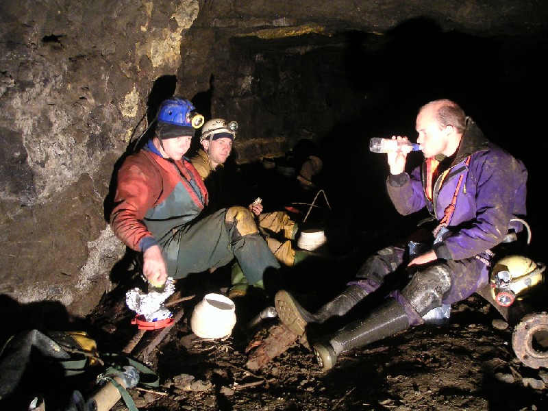 rg_lunchatrgshaft.jpg - By popular demand, the lunch picture.