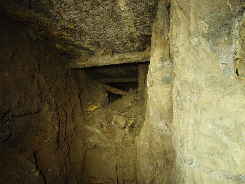 PB081451.JPG - Level at the top of the Great Limestone, looking southwest.