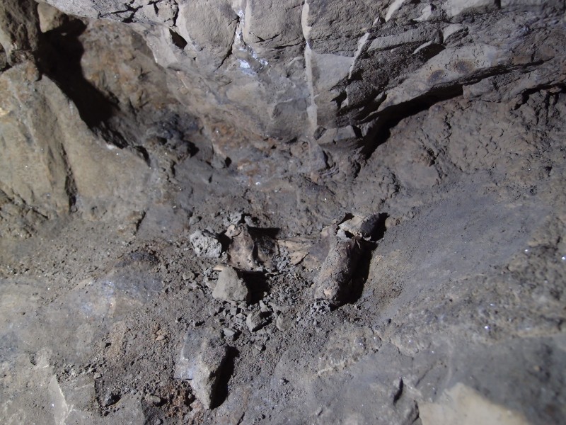 PB081469.JPG - Dynamite remains in small pocket.