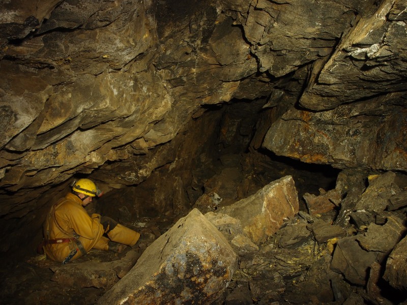 PB301811.JPG - One of the more open spaces in the workings.